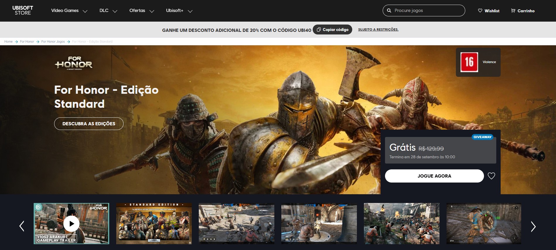 For Honor (Imagem: Reprodução).
